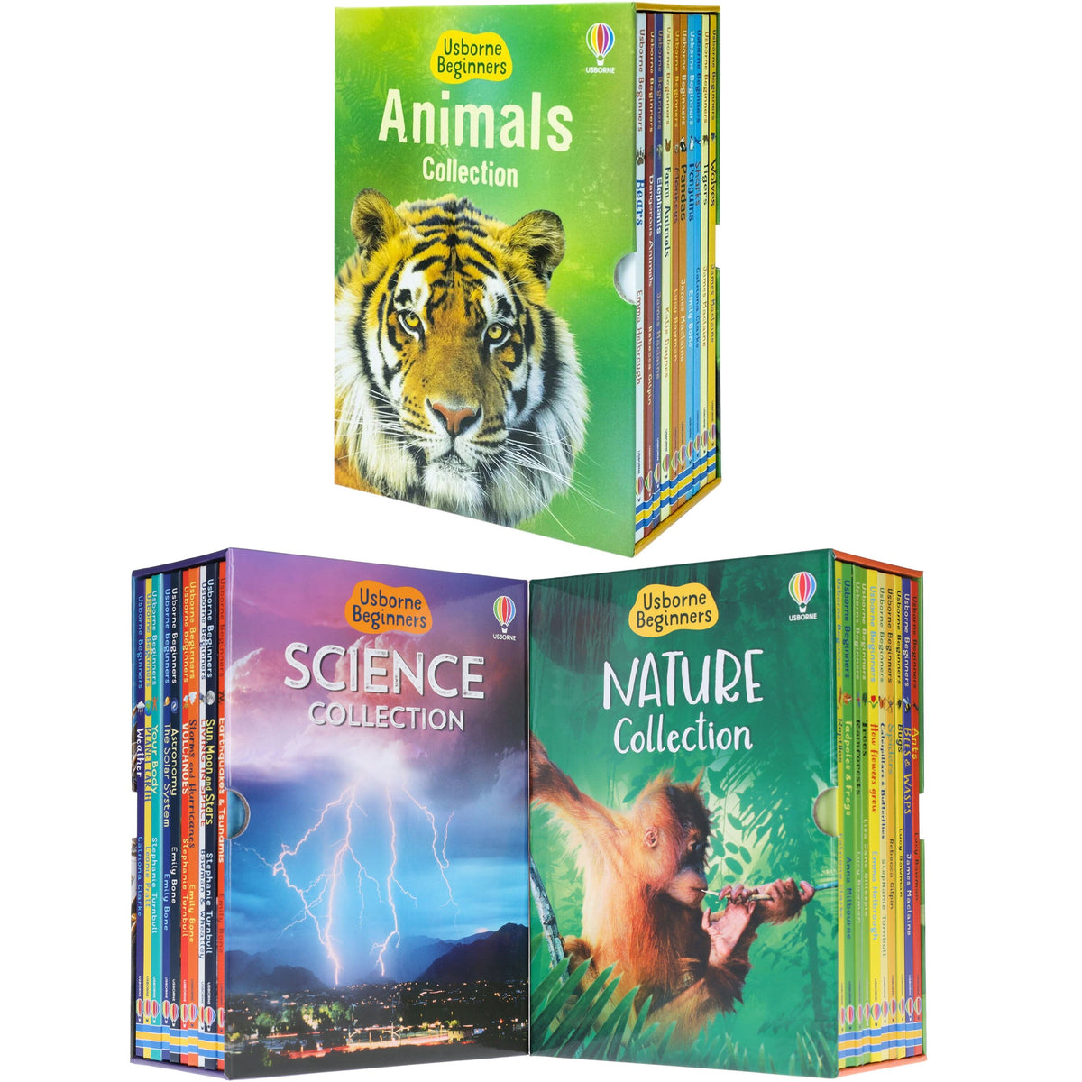 Usborne Beginners Series 30 Books Collection Box Set (Nature, Science & Animals) - Ages 4-10 - Hardback