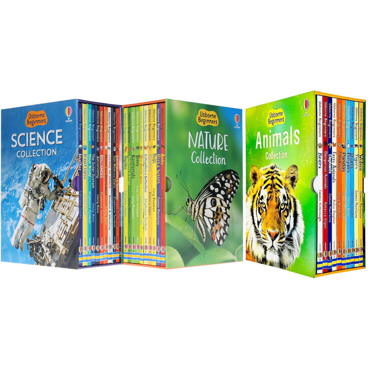 Usborne Beginners Series 30 Books Collection Box Set (Nature, Science & Animals) - Ages 4-10 - Hardback