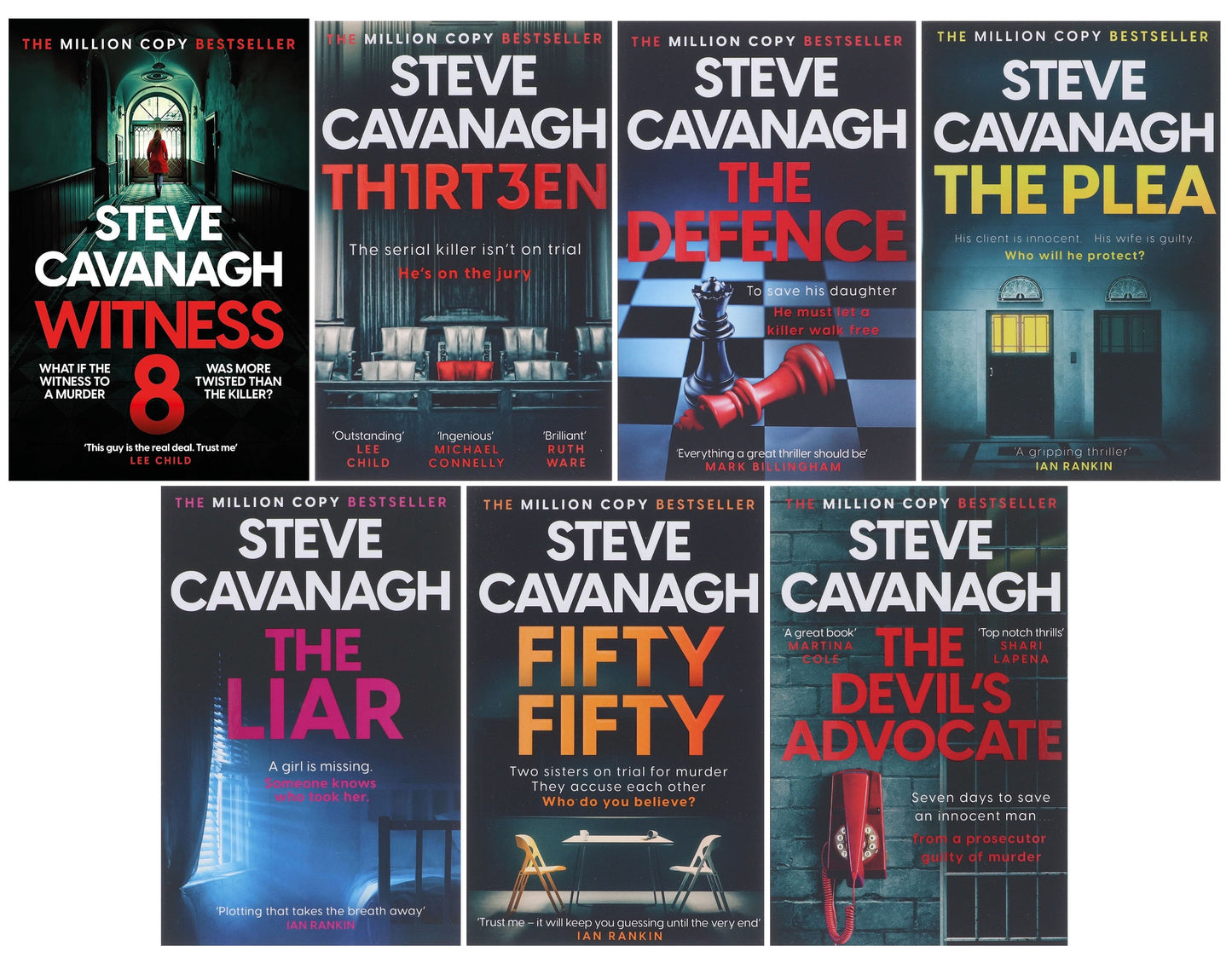 Eddie Flynn Series By Steve Cavanagh 7 Books Collection Set - Fiction - Paperback