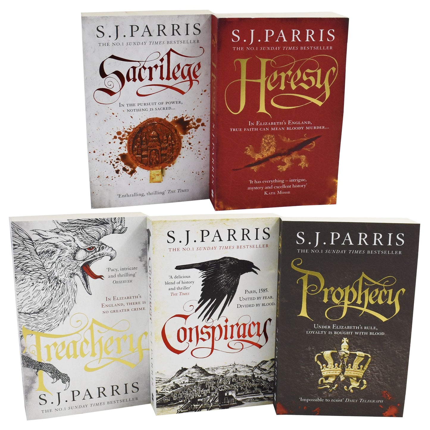 Giordano Bruno Series Collection 5 Book Collection - Adult - Paperback - S. J. Parris Young Adult Harper Collins