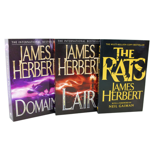 The Rats Trilogy 3 Books Collection Set by James Herbert (Domain, Lair, The Rats) - Fiction - Paperback